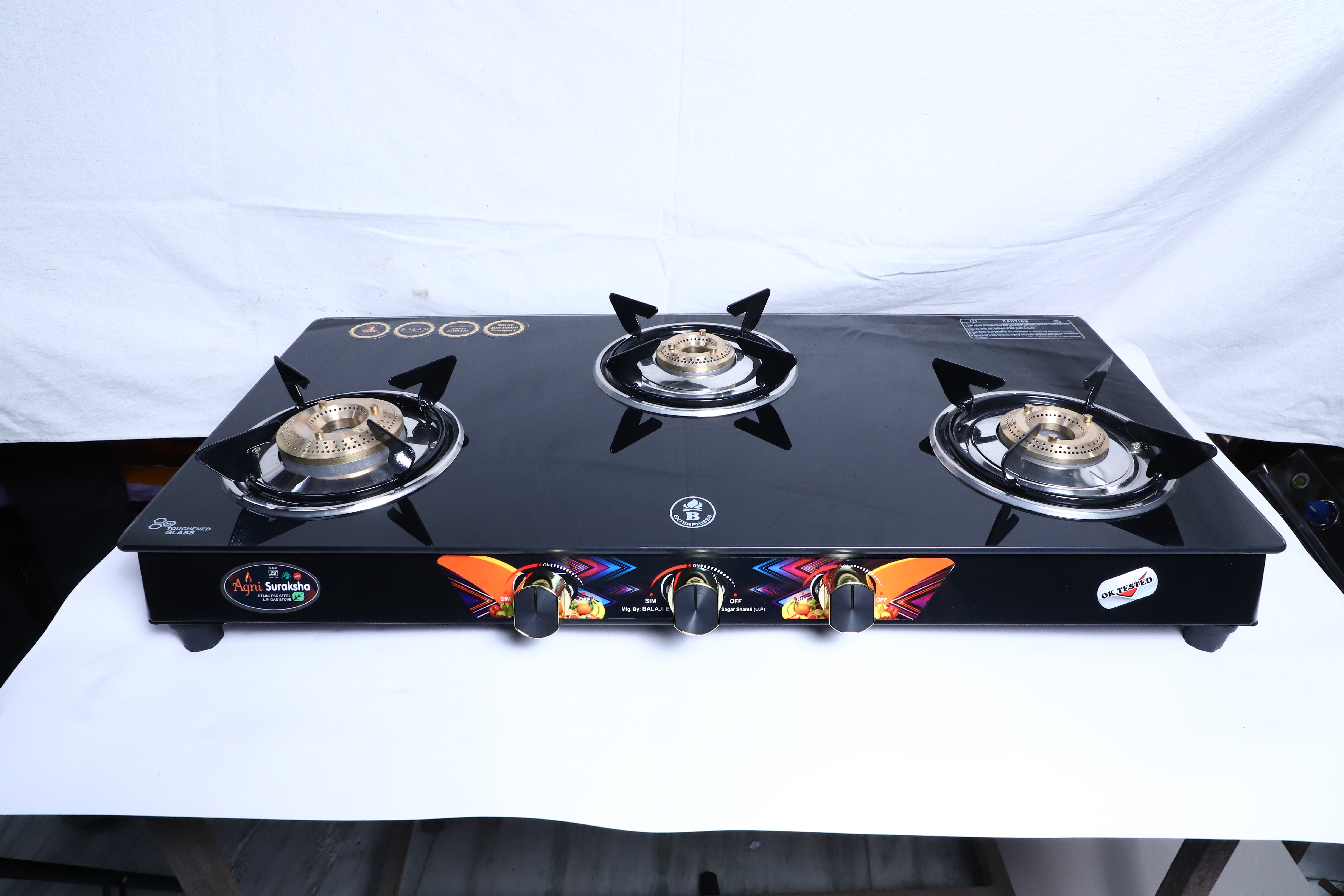 Triple Glass Burner Model